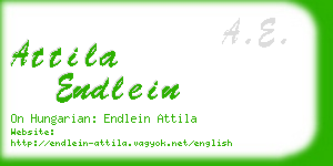 attila endlein business card